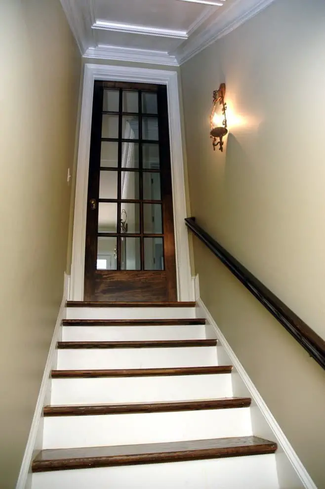 Basement staircase wall ideas.