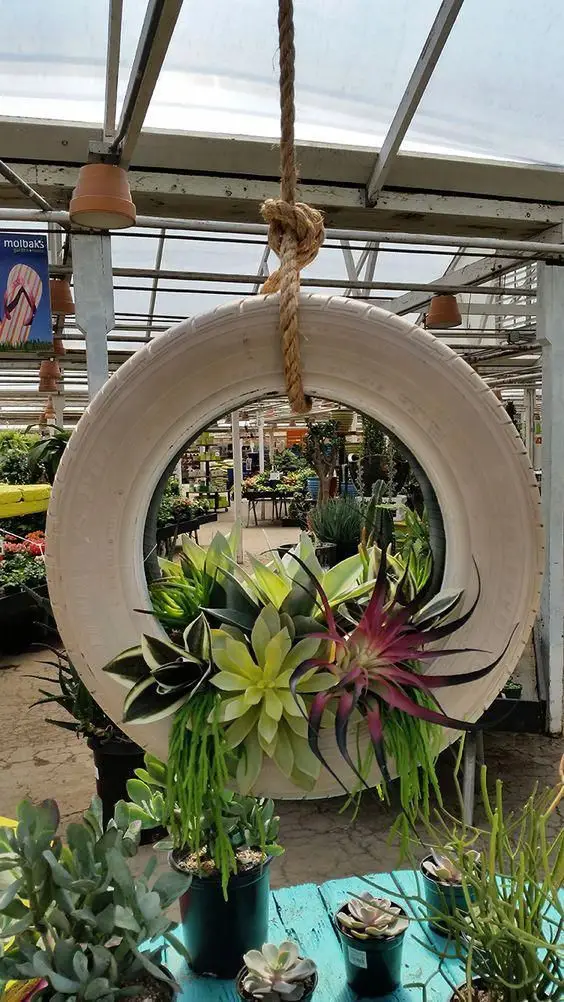 Tire planter ideas