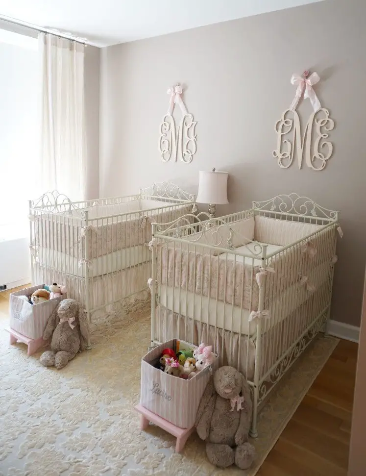 Twin Baby Girl Nursery