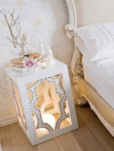 White nightstand