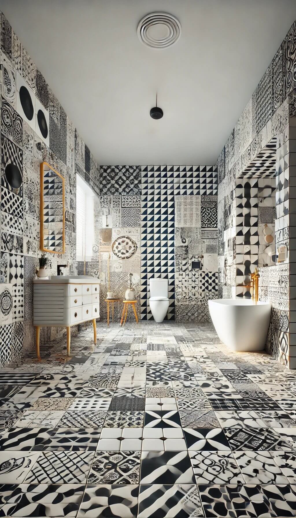 Black and White Tiles