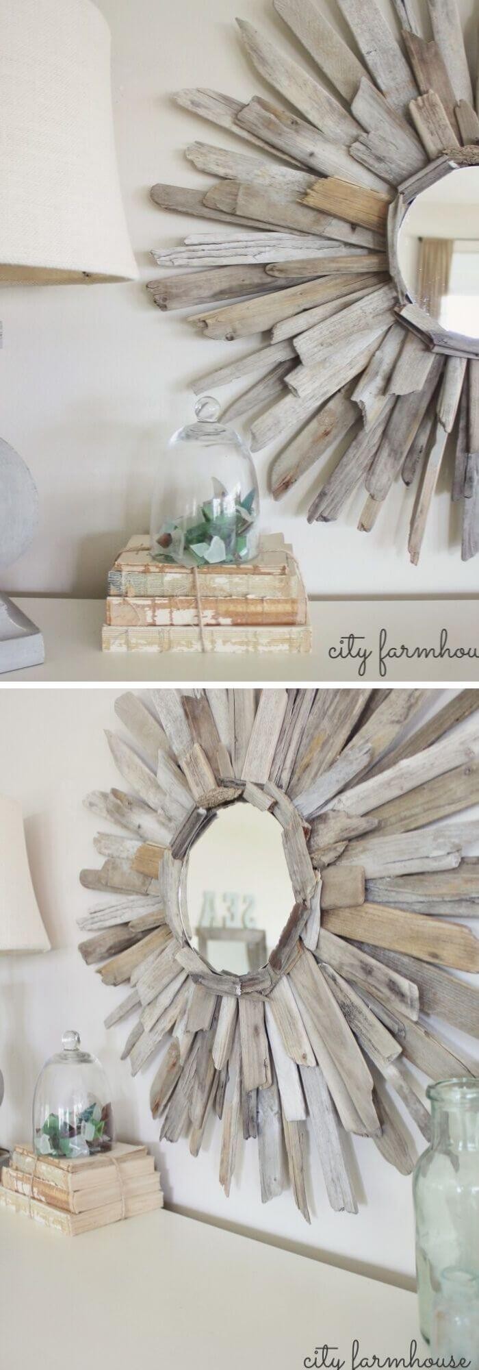 #8. Driftwood Mirror