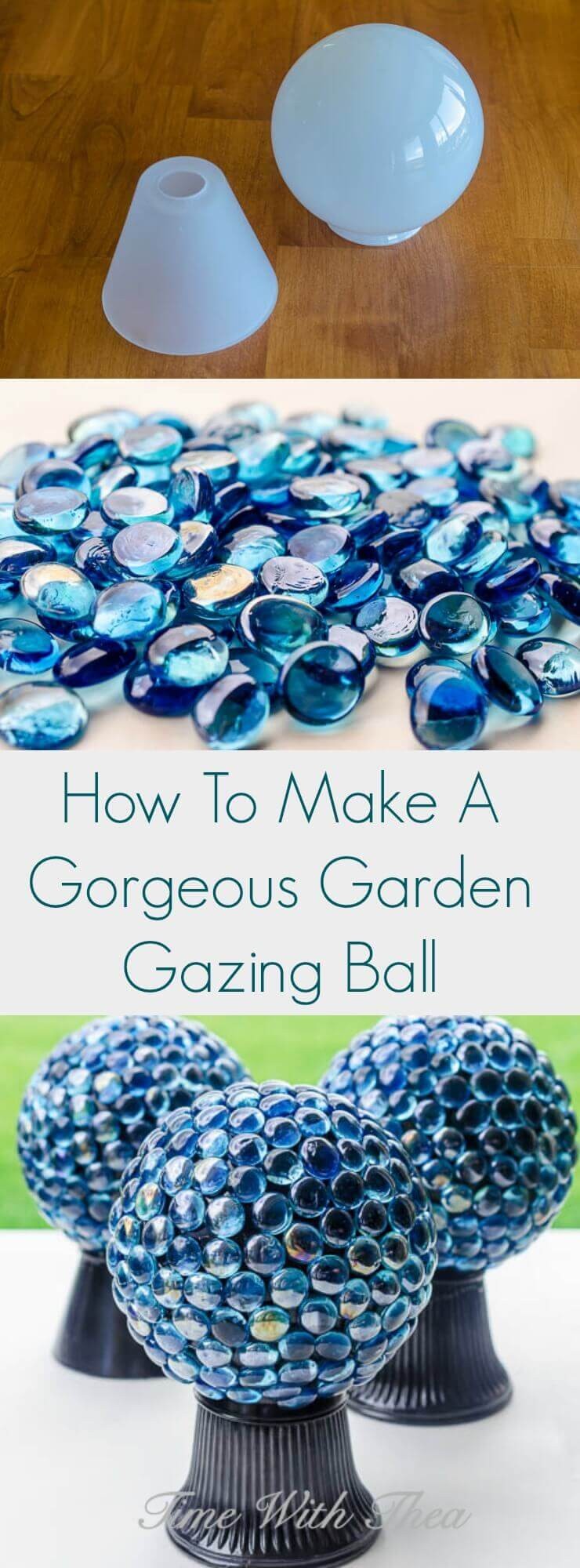 Easy DIY Garden Gazing Ball