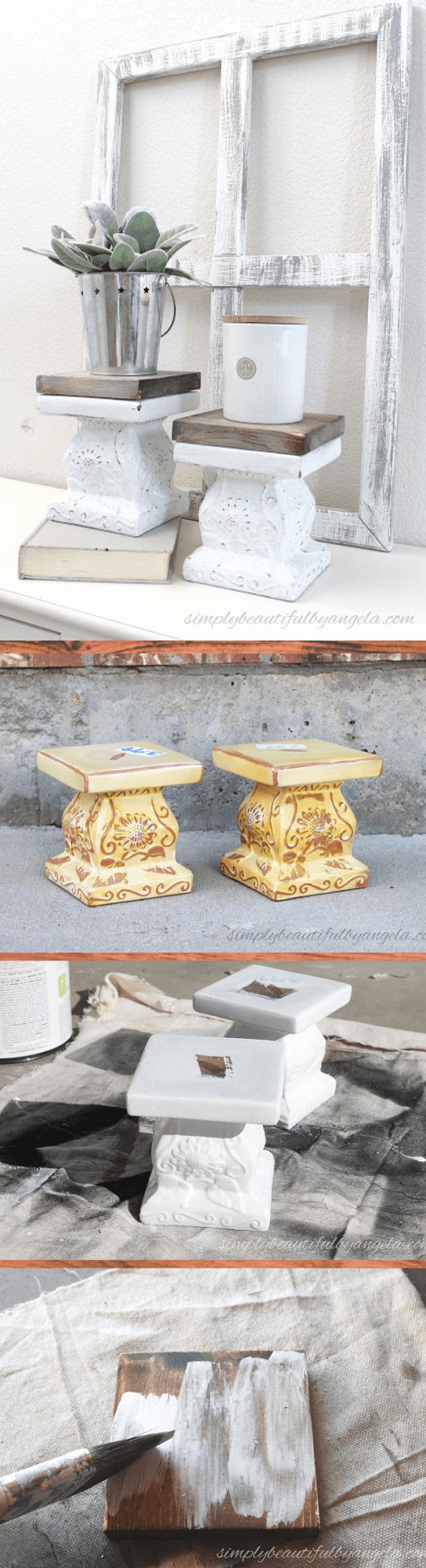 Thrifted Pedestals Makeover