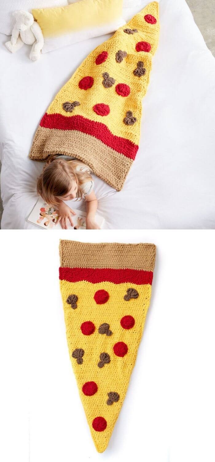 Pizza party snuggle sack