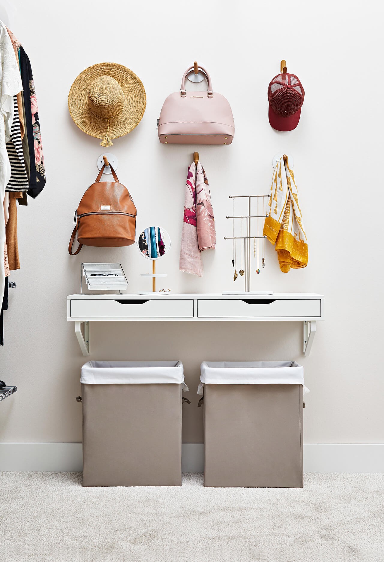 Wall-mounted desk