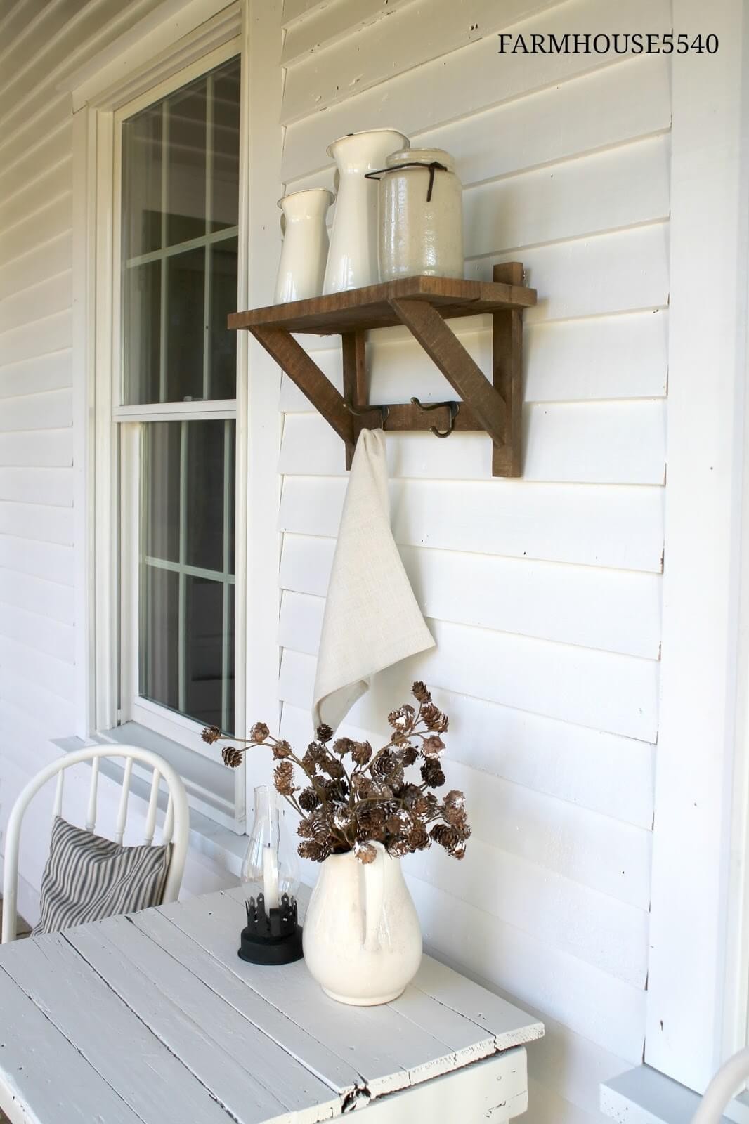 White front porch