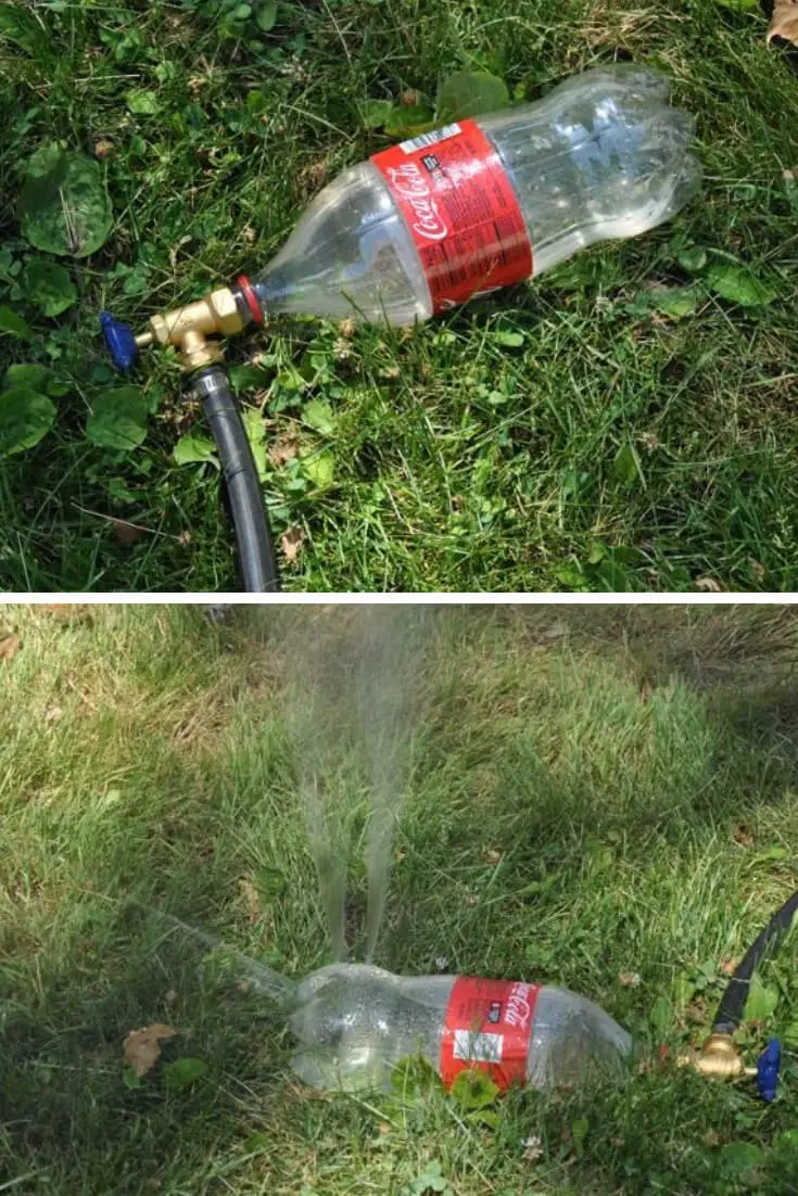 Soda Bottle Sprinkler