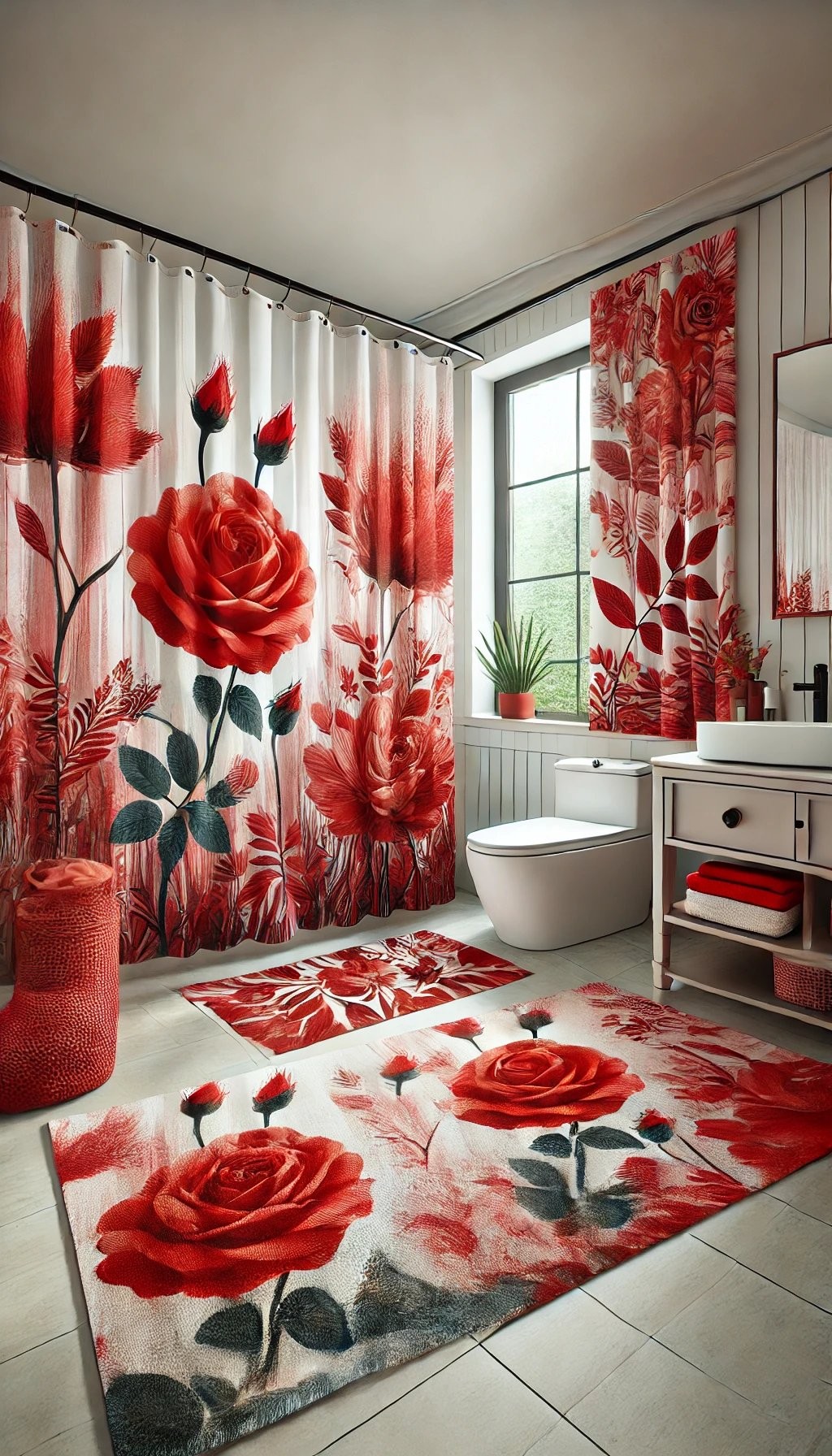 Red Floral and Nature Themes