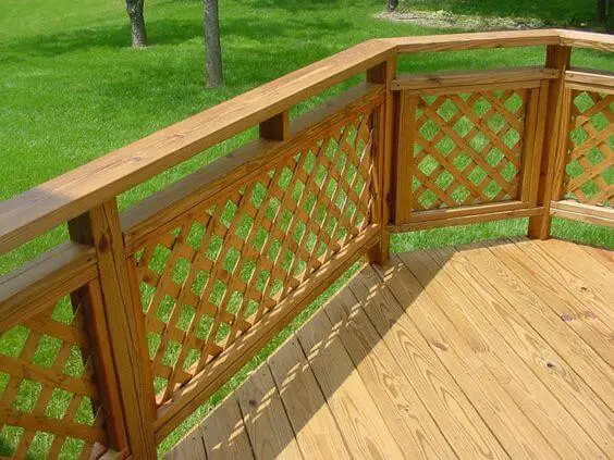 Lattice porch railing