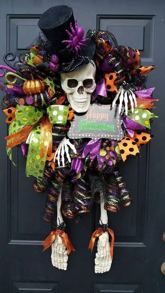 #4. Skeleton wreath