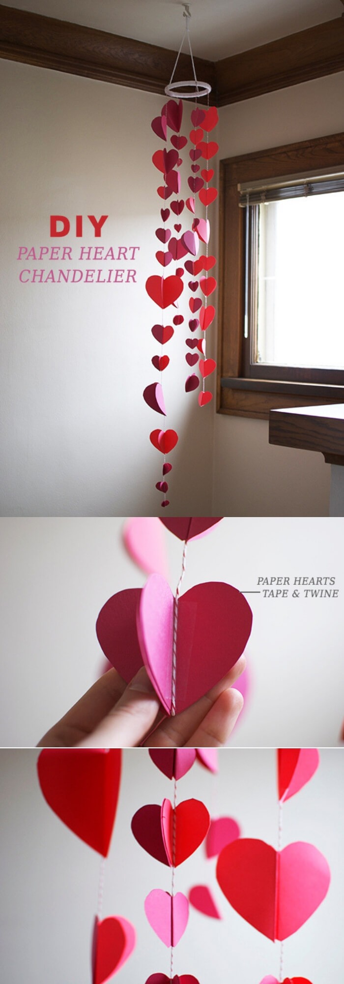 #7. DIY Paper Heart Garland