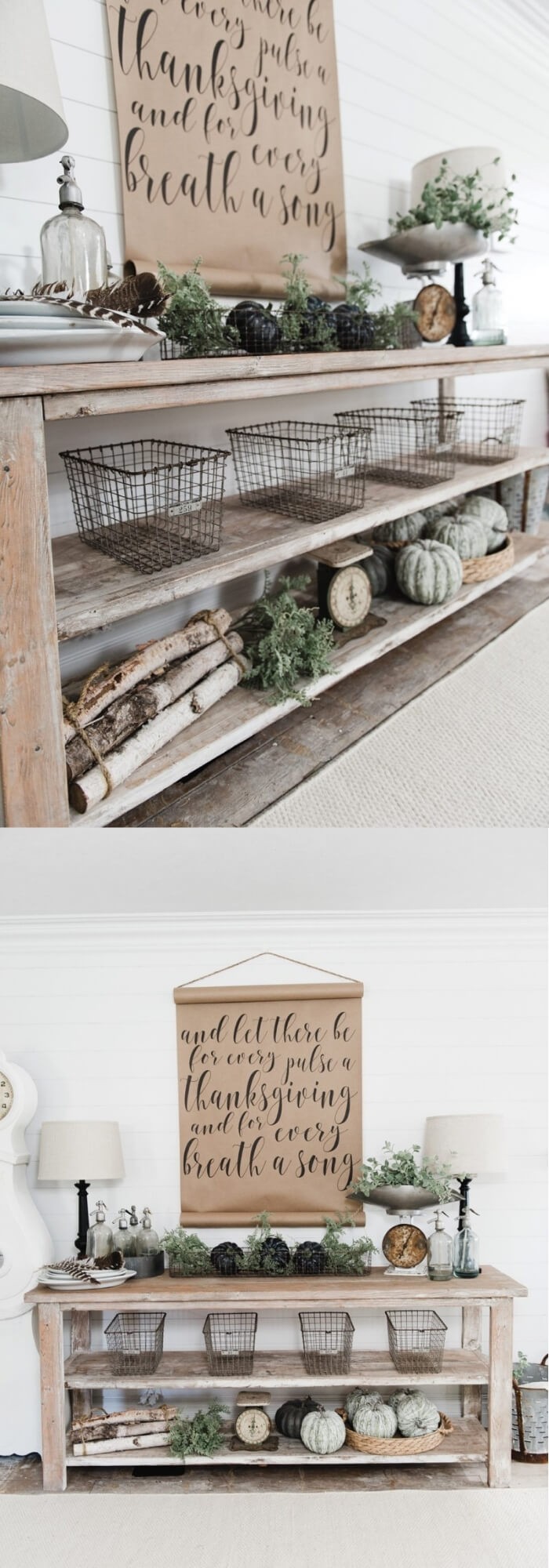 DIY farmhouse style buffet