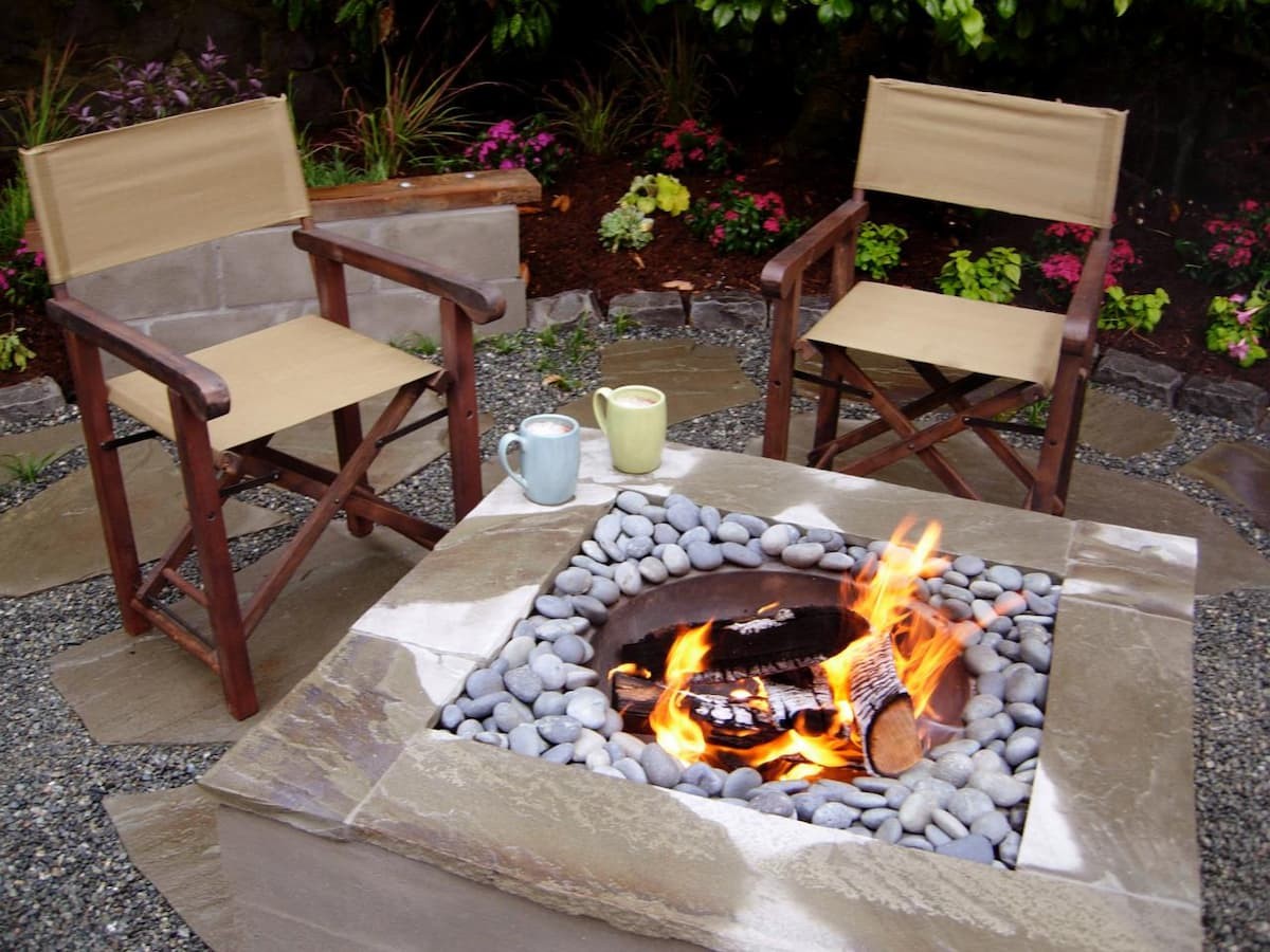 Square fire pit ideas