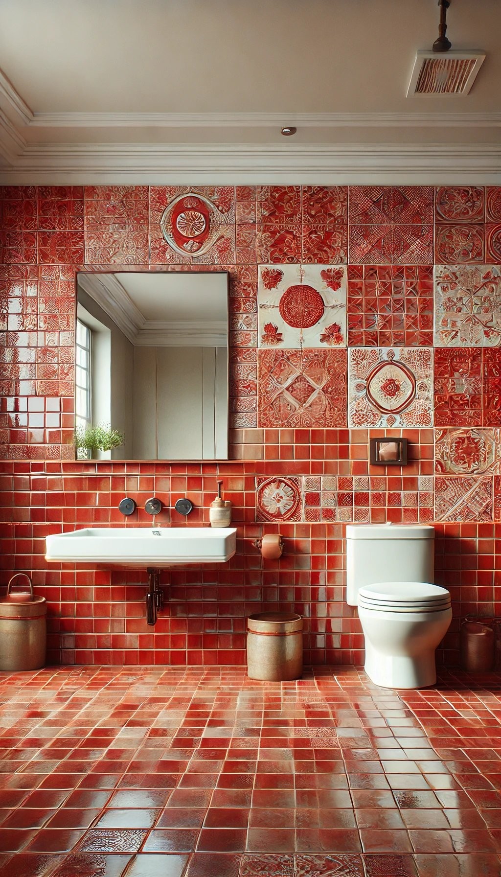 Red Tiles and Mosaics