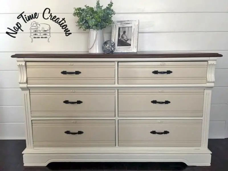 The Antique White Painted Dresser Idea