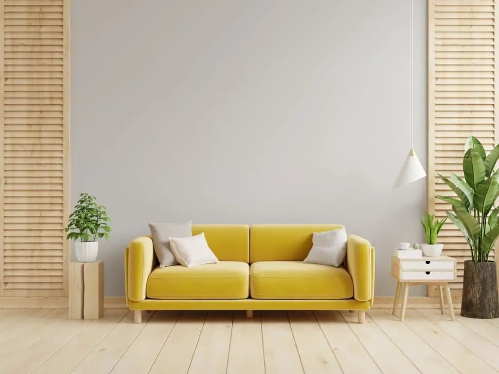 Yellow furniture