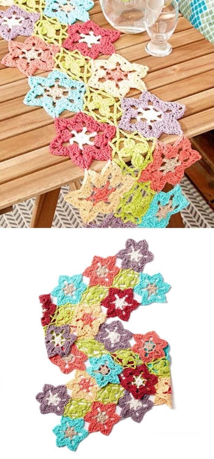 Flower power table runner