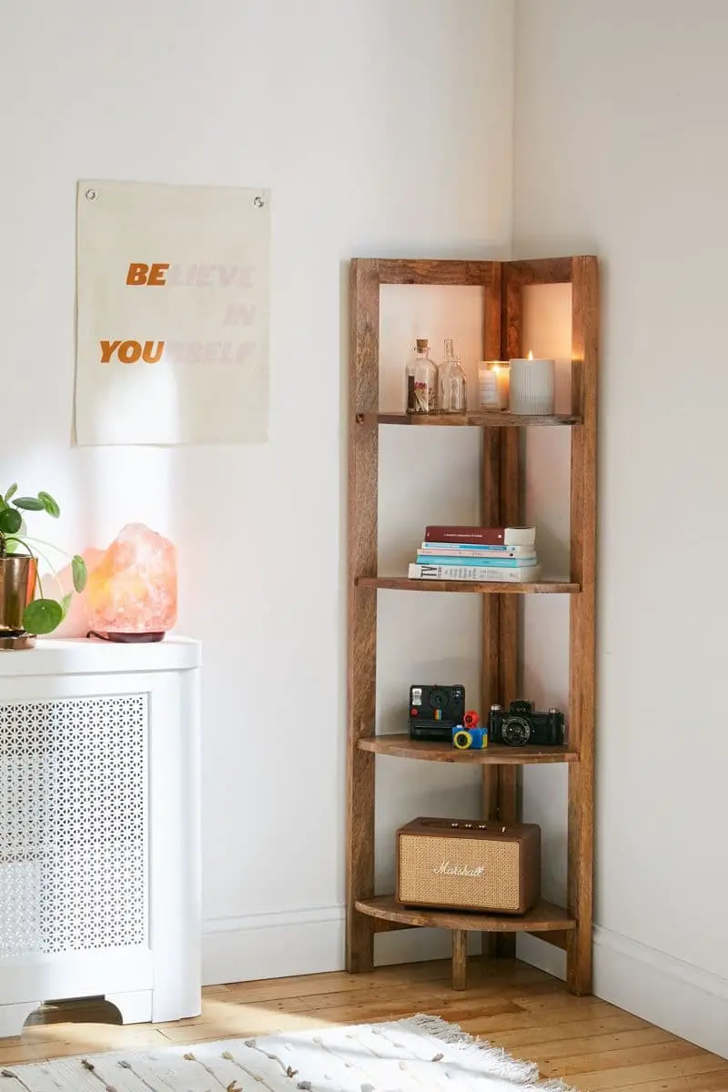 Wall Shelf in Boho Rustic Style