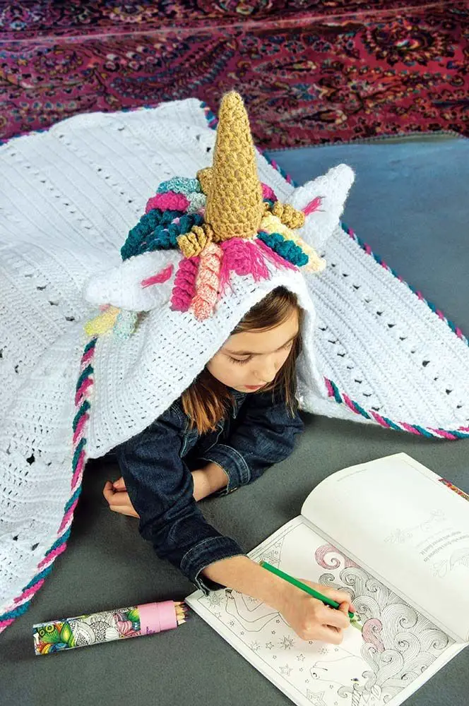 Hooded Unicorn Blanket