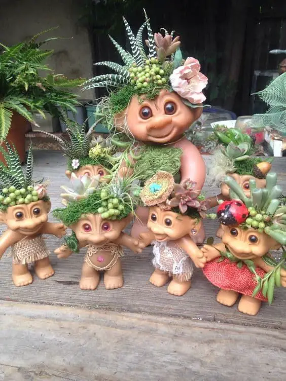 Troll Doll Planter DIY