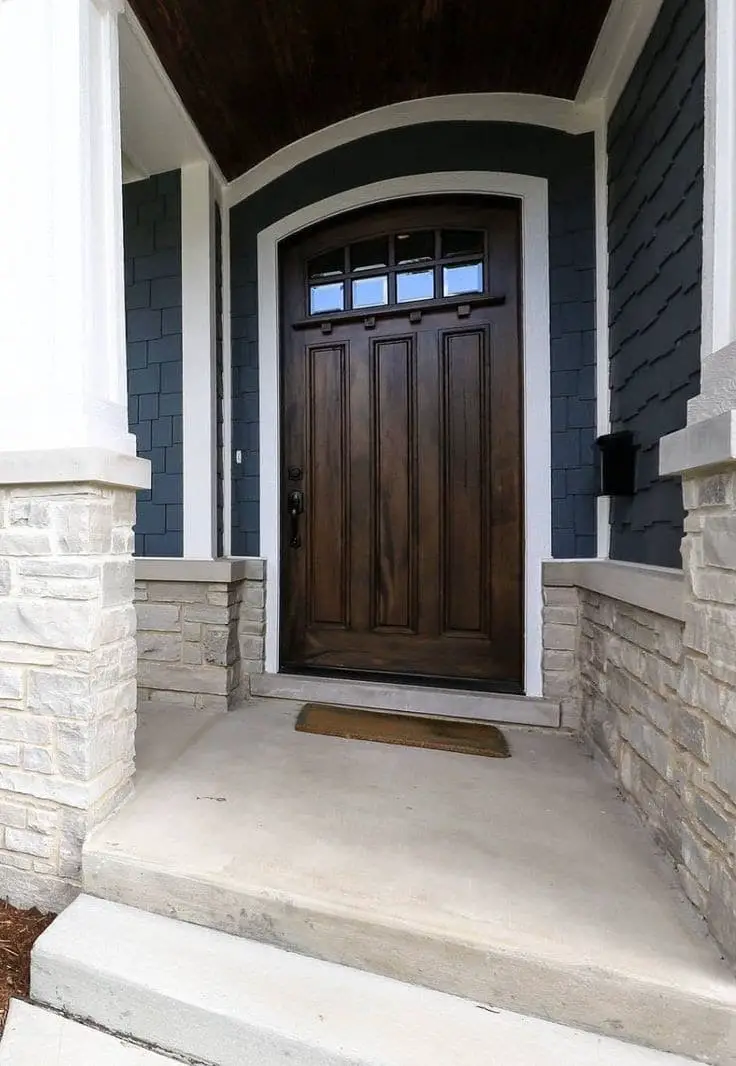 Brown Front Door in “Coffee Bean”