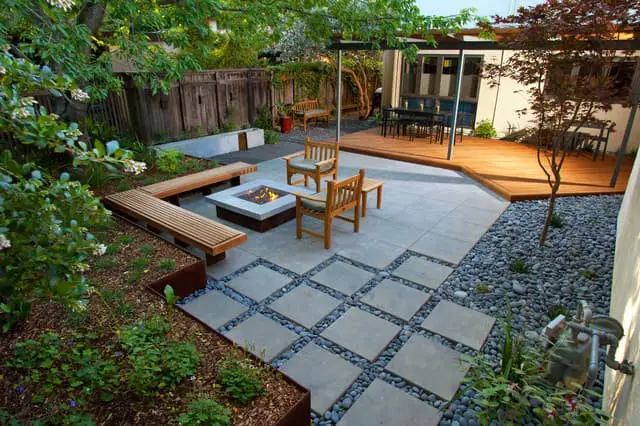 Use pavers instead of concrete.