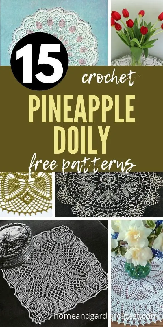 15 Best Pineapple Doily Crochet Free Patterns