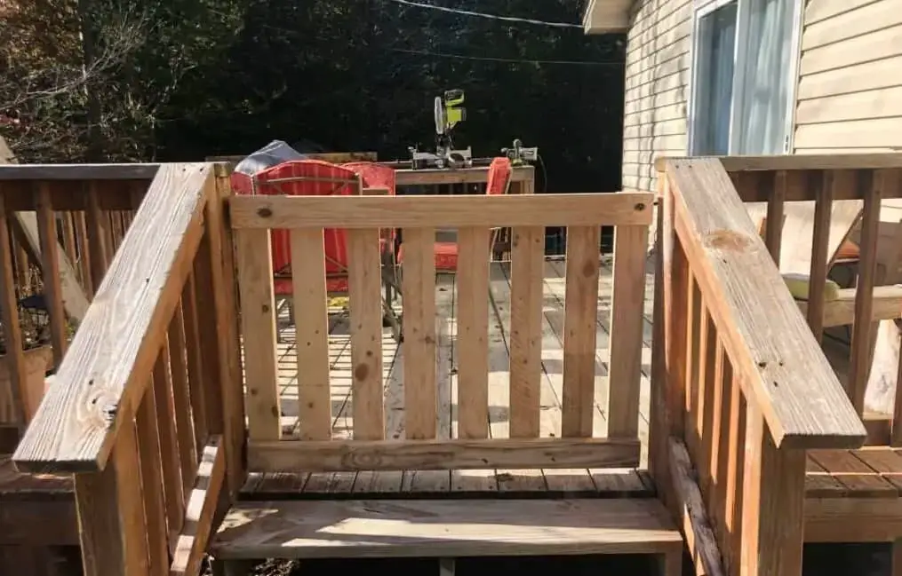 Deck Gate Made Of Pallets