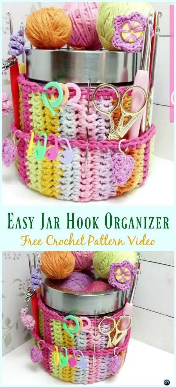 Easy Jar Hook Organizer