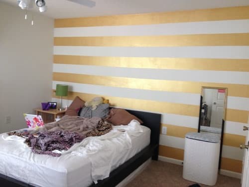 Gold accent walls