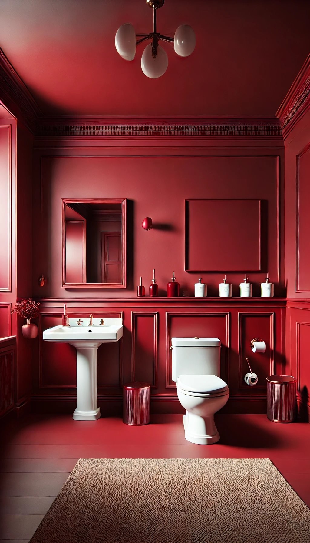 Red Wallpaper and Wall Paint