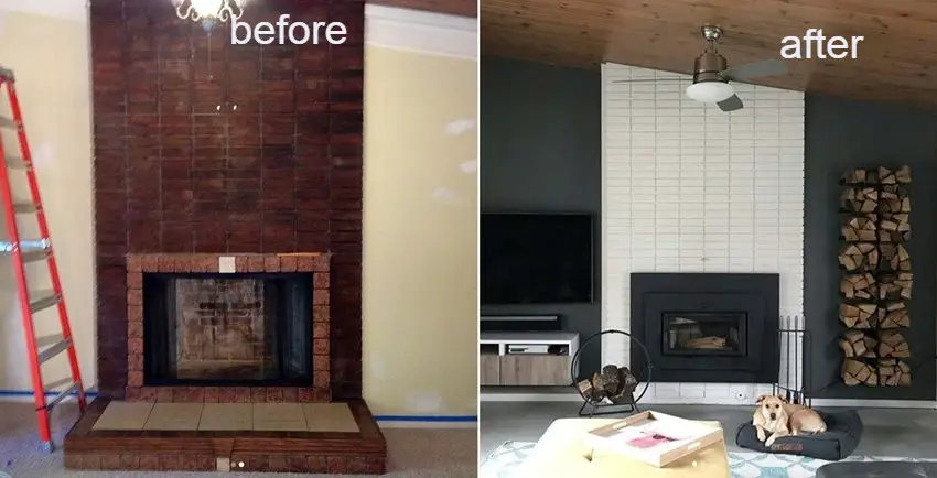 Gas fireplace remodel ideas