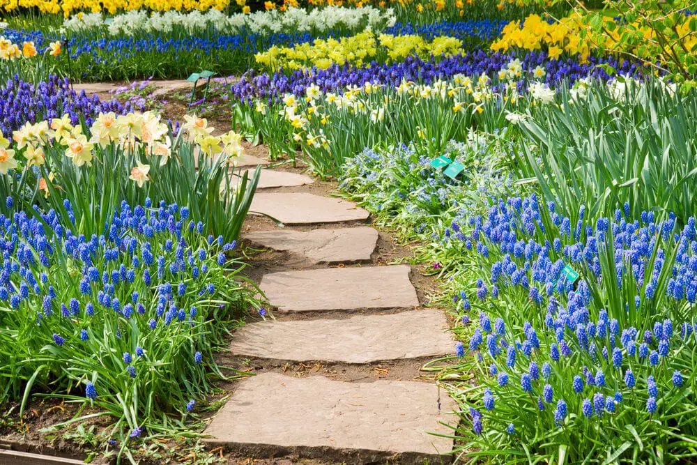 Lettered Stone Garden Path