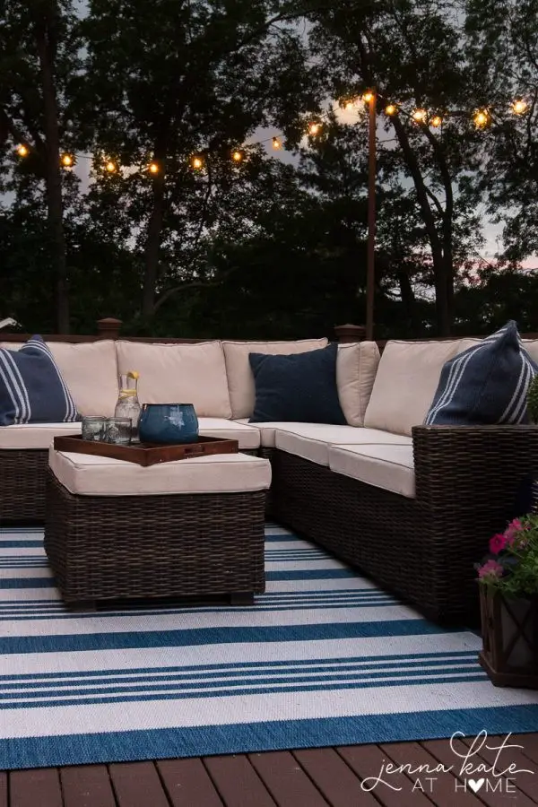 Deck string lighting ideas