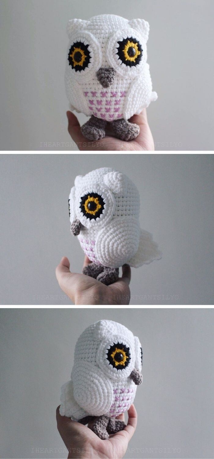 Harry Potter inspired snowy baby owl