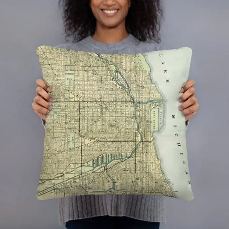 Custom Map Pillow