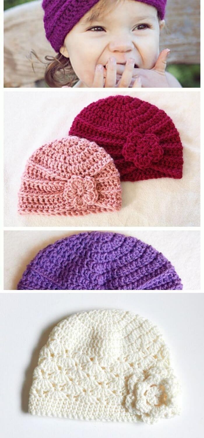 Crochet Shell Stitch Turban Hat