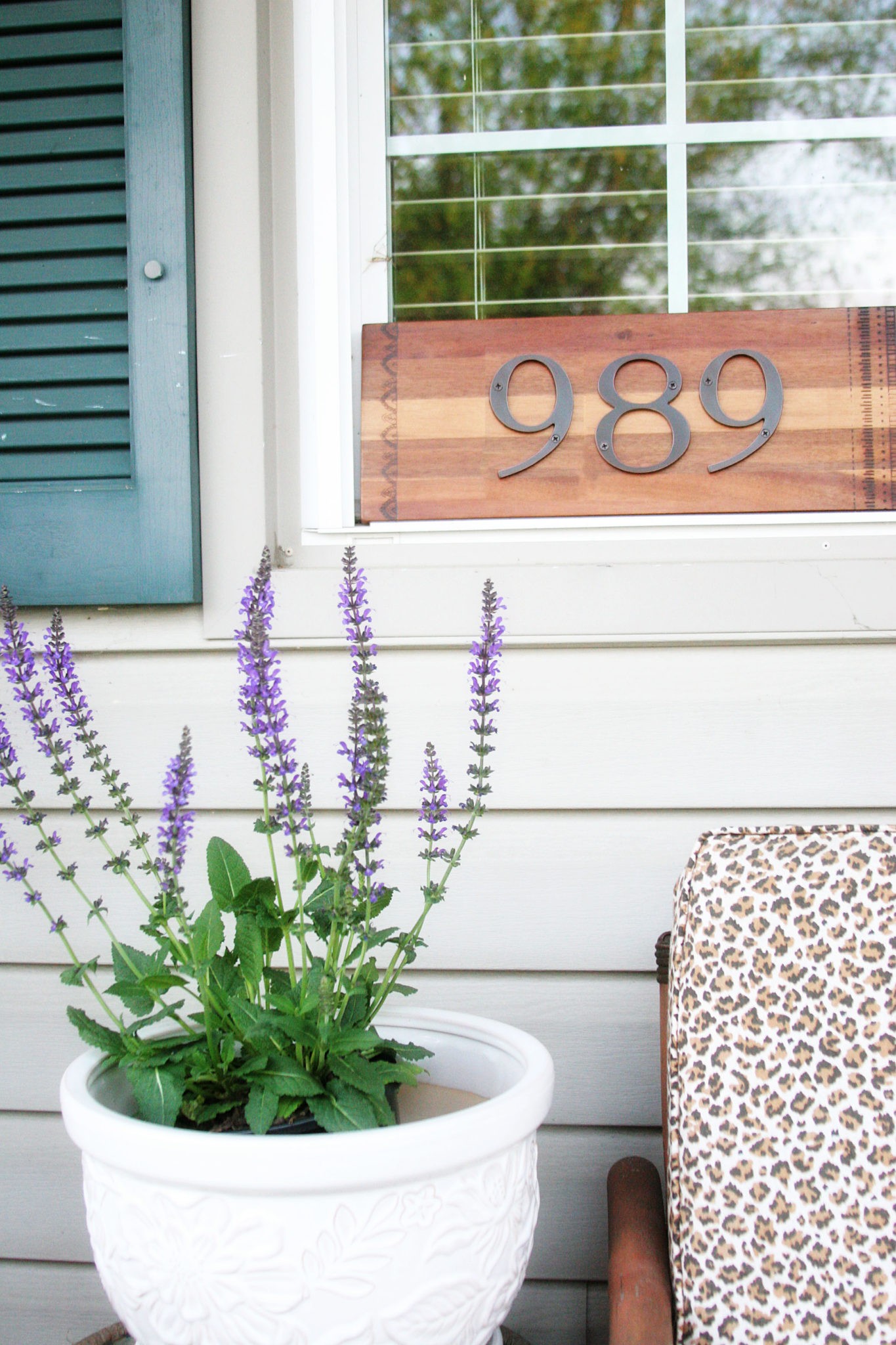 DIY House number sign