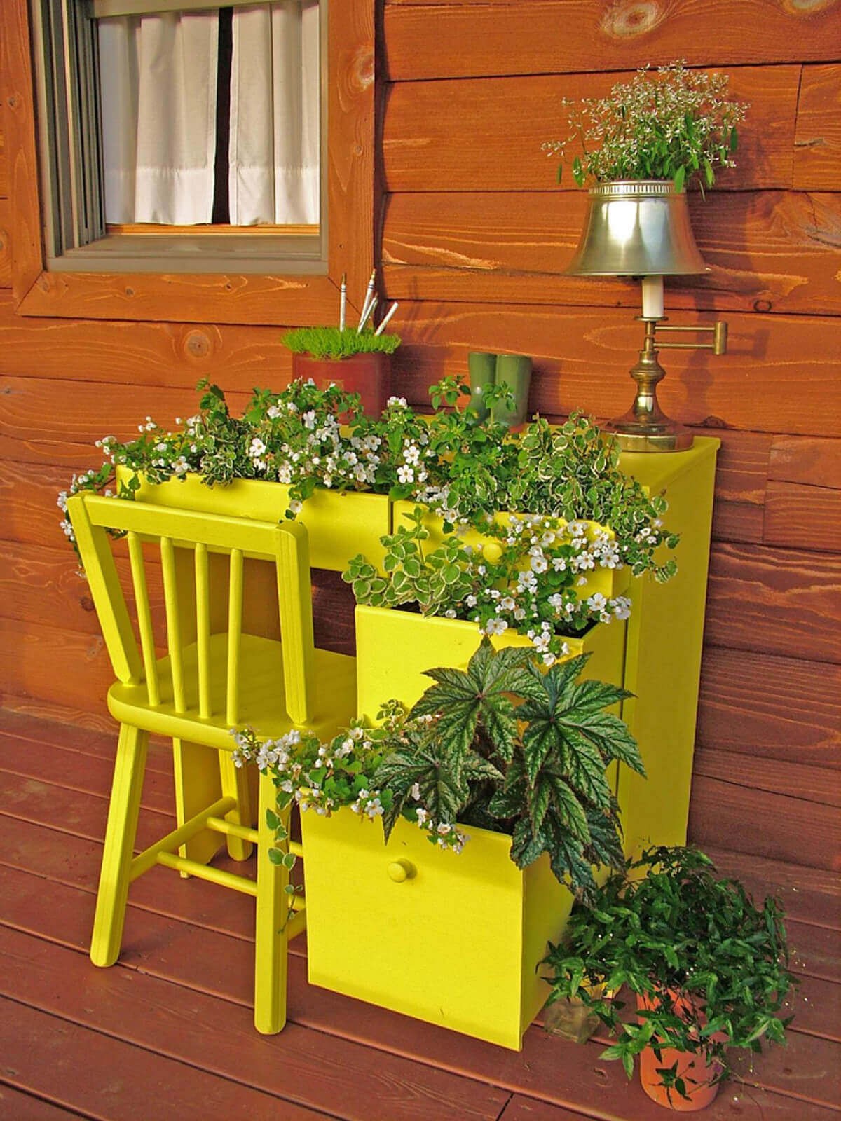 Denim Pockets for Wall-Mounted Planters