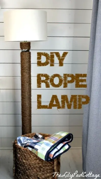 DIY rope lamp