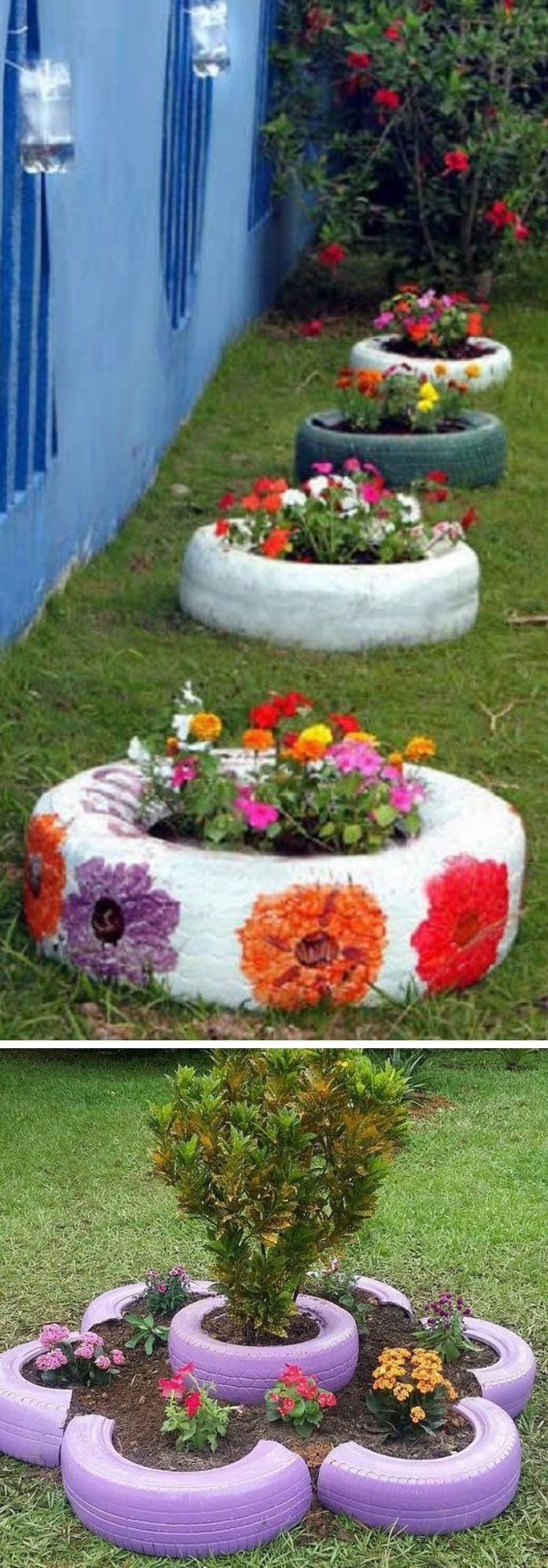 Tire planter ideas