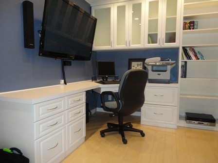 Custom home office cabinet