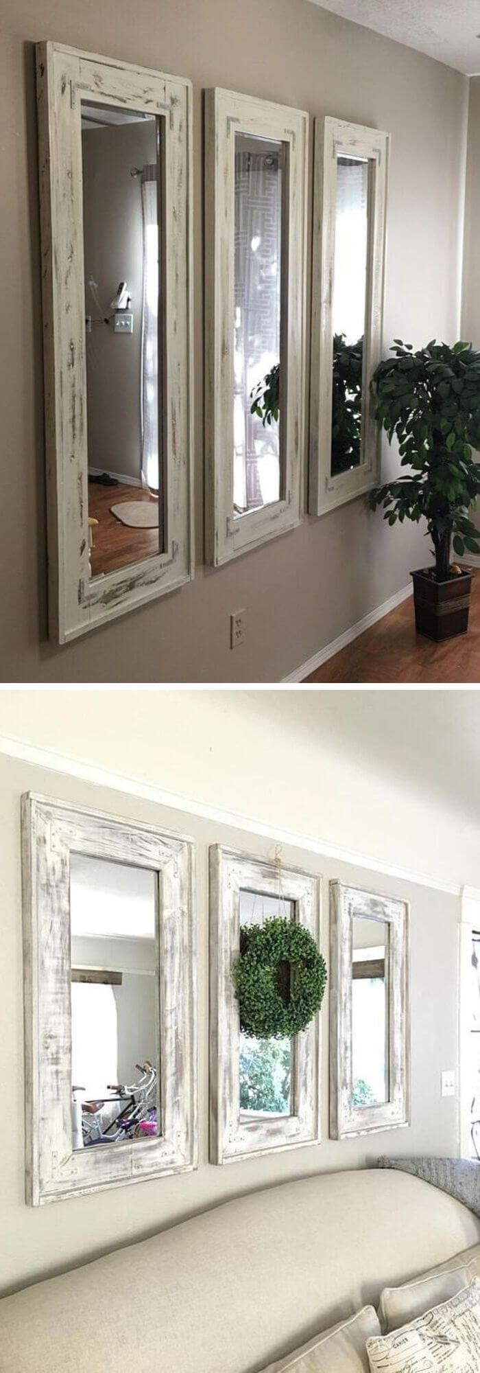 #18-22. More farmhouse mirror ideas