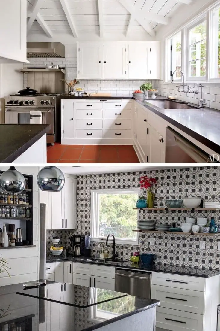 White cabinets