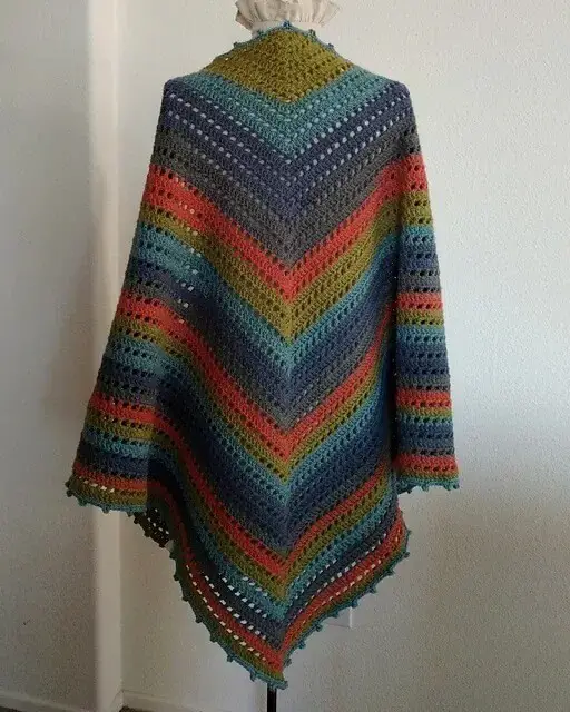 One “Big Cake” Shawl Scarf by Nina Nicholson