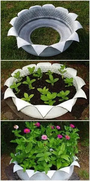 Tire planter ideas