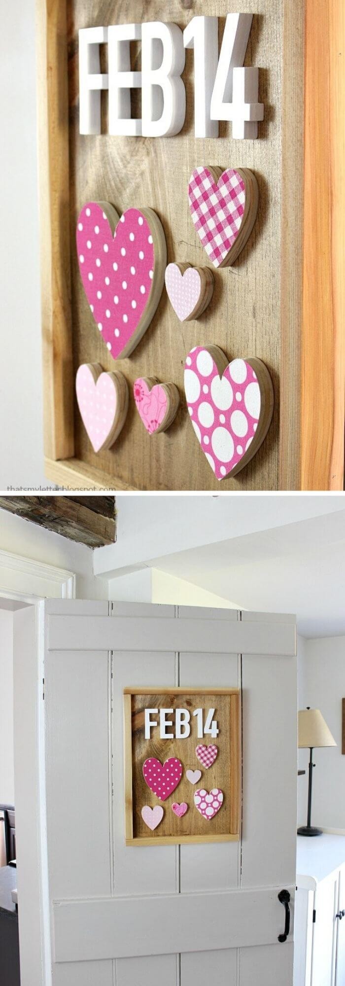 DIY rustic heart command center