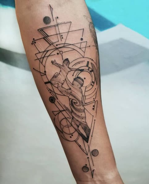 11) Geometric tattoo