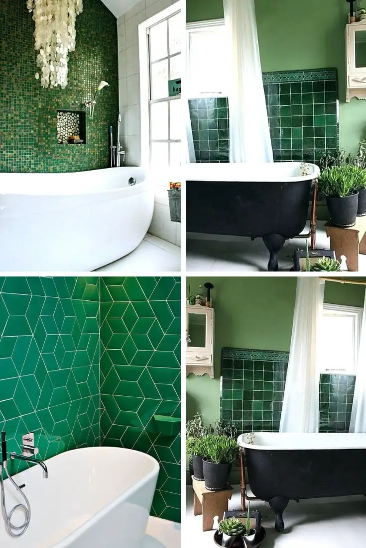 Green Bathroom Tile Ideas